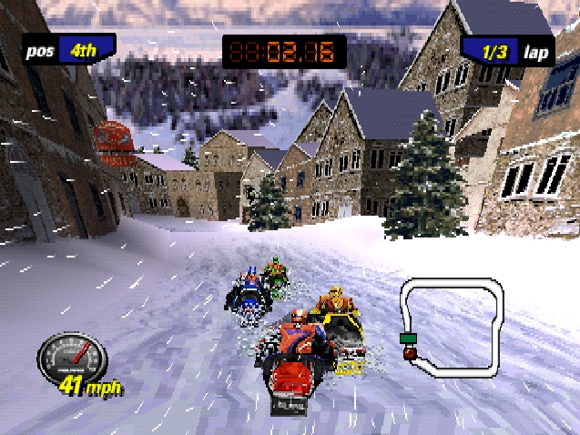 Polaris SnoCross - PlayStation game screenshot (2000) by Vatical Entertainment